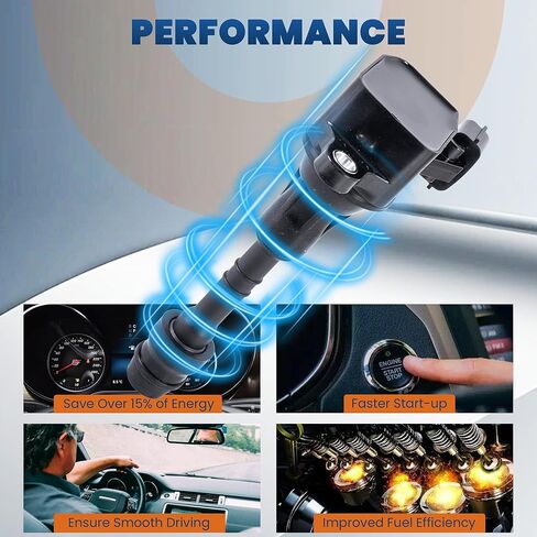 KUIPERAUTO Set of 6 Ignition Coils and Spark Plugs set Compatible for Nissan Altima Maxima Pathfinder Frontier Xterra 2.8L 2.9L 3.5L 3.7L 4.2L UF401 GN10246 in Kuwait