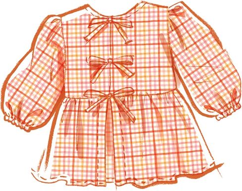 McCall's M8618HH Easy-to-Make Children's Top, Dress and Pants Sewing Pattern Packet, Design Code M8618, Sizes 3-4-5-6 in Saudi Arabia