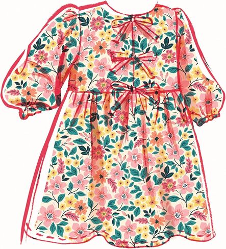 McCall's M8618HH Easy-to-Make Children's Top, Dress and Pants Sewing Pattern Packet, Design Code M8618, Sizes 3-4-5-6 in Saudi Arabia