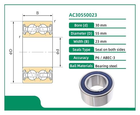1 قطعة AC30550023 30X55X23 30BD5523 ACB30X55X23 ACB30550023 محمل تكييف الهواء للسيارات in Kuwait