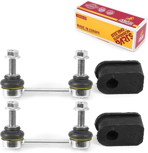 Metrix Premium Chassis Parts - 4 PC L/R Front Sway Bar Stabilizer End Link & Front Stabilizer Bar Bushing Kit Fits 08-19 Ford E-350 Super Duty, 08-19 E-450 Super Duty, K750322, K8690, Made in Europe in Saudi Arabia