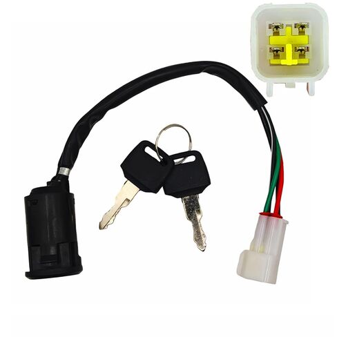 RedCap 4-Wire Ignition Switch with Keys 50cc 70cc 90cc 110cc 125cc 150cc 200cc 250cc ATV Dirt Bike Go-Kart Compatible with Apollo Blazer 125 Commander 125 TaoTao Kazuma Sunl Coolster Buyang in Kuwait