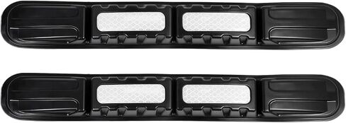 2 PCS Car Bumper Guard Strip, Anti-Collision Foldable Bumper Protector Trim with Strong Reflective Patch, 9.6" x 0.45" Car Door Edge Guards, Universal Car Night Safe Drive Accessories (White) in Saudi Arabia