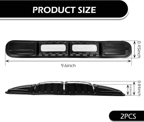 2 PCS Car Bumper Guard Strip, Anti-Collision Foldable Bumper Protector Trim with Strong Reflective Patch, 9.6" x 0.45" Car Door Edge Guards, Universal Car Night Safe Drive Accessories (White) in Saudi Arabia