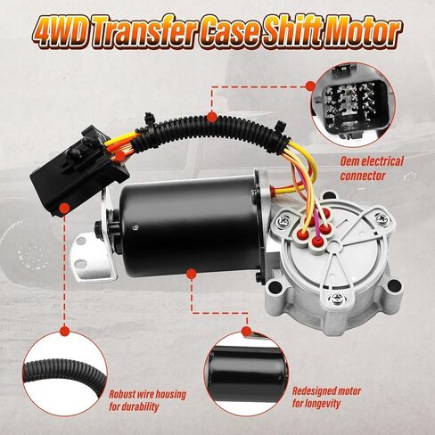 Transfer Case Shift Motor Actuator 600-911 Compatible with Ford and Lincoln Vehicles - For F-150 2004-2008 4.2L 4.6L 5.4L, Mark LT 2006-2008 5.4L, 4WD, Replace OE 4L3Z7G360BA, 600911, 48208 in Kuwait