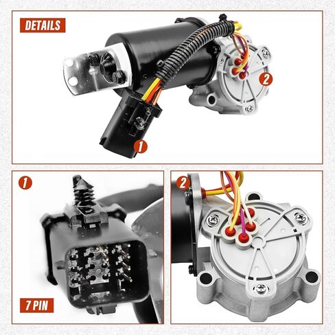 Transfer Case Shift Motor Actuator 600-911 Compatible with Ford and Lincoln Vehicles - For F-150 2004-2008 4.2L 4.6L 5.4L, Mark LT 2006-2008 5.4L, 4WD, Replace OE 4L3Z7G360BA, 600911, 48208 in Kuwait