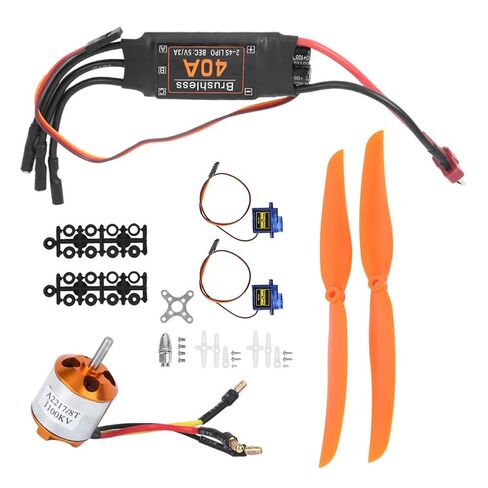 1100KV Brushless Motor, 40A ESC with Safety , SG90 9G Micro Servo for RC Plane (A2217 KV1100KV Brushless Motor 40A ESC SG90 9G) in Kuwait