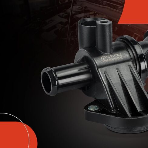 مجموعة مبيت منظم حرارة سائل تبريد المحرك A-Premium متوافقة مع Volkswagen Passat 2006-2010، Eos 2007-2008 & Audi A3 2004-2008 & Seat Leon 2006-2010، 2.0L، يستبدل 06F121111G in Kuwait