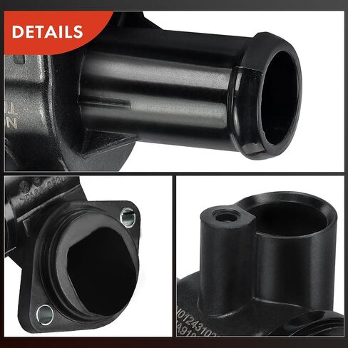 مجموعة مبيت منظم حرارة سائل تبريد المحرك A-Premium متوافقة مع Volkswagen Passat 2006-2010، Eos 2007-2008 & Audi A3 2004-2008 & Seat Leon 2006-2010، 2.0L، يستبدل 06F121111G in Kuwait