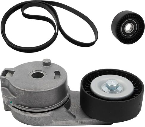 Dasbecan 38323 Drive Belt Tensioner Idler Pulley Serpentine Kit Compatible with Dodge Ram 1500 2500 09-10 Ram 1500 11-12, 2500 3500 11-18,4500 5500 14-16 5.7L 6.4L V8 Belt 6PK2020 in Kuwait