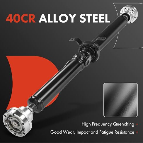 A-Premium Rear Drive Shaft Driveshaft Assembly Compatible with Audi A4 Quattro 1998-2002, S4 2000-2002, [Automatic Transmission], Replace# 8D0521101H, 8D0521101A, Complete Prop Shaft in Kuwait