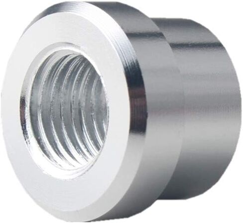DEWHEL 1/4 NPT Pair Aluminum Female Weld On Weld IN Flange Fitting Bung 1/4-18 (Silver) in Kuwait
