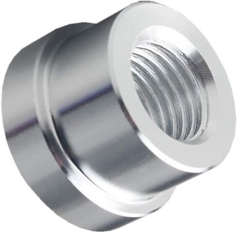 DEWHEL 1/4 NPT Pair Aluminum Female Weld On Weld IN Flange Fitting Bung 1/4-18 (Silver) in Kuwait