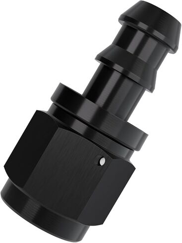 8AN 180 Degree Aluminum Internal Thread Rotary Push-Lock Hose Fitting Adapter - Black in Kuwait