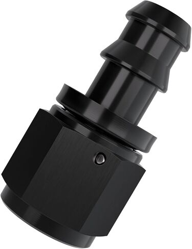 8AN 180 Degree Aluminum Internal Thread Rotary Push-Lock Hose Fitting Adapter - Black in Kuwait