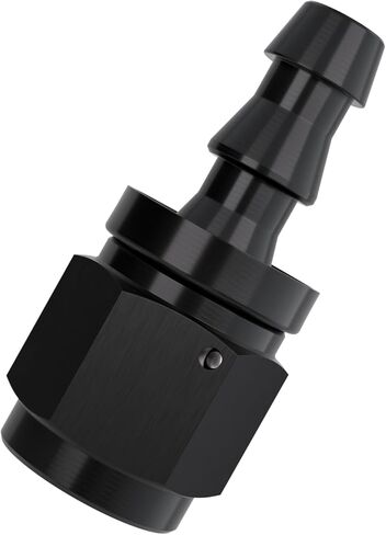 8AN 180 Degree Aluminum Internal Thread Rotary Push-Lock Hose Fitting Adapter - Black in Kuwait