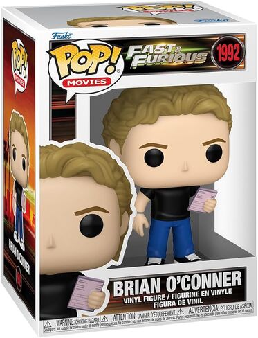 Funko Pop! Movies: Fast & Furious - Brian O'Conner - Collectable Vinyl Figure - Gift Idea - Official Merchandise - Toys for Kids & Adults - Movies Fans - Model Figure for Collectors and Display in Kuwait