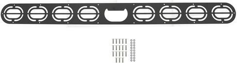 Black Universal Rear Bumper Long Race Air Diversion Diffuser Compatible with Chevrolet Honda Acura Etc. Any Vehicle Aluminum 44 * 4",7 Hole Lightweight Aero Reduce in Kuwait