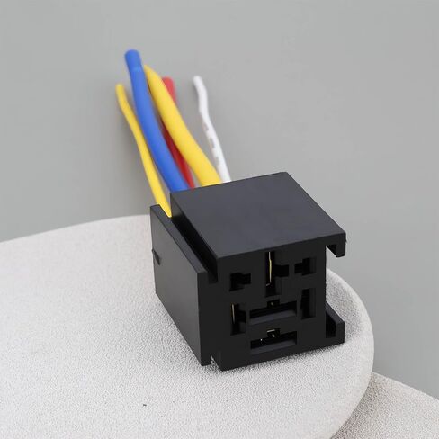 5pcs 5 Pin Automotive Relay Harness Socket 12V 60 70 80 Amp for Amp High Power Relay 13.5cm in Kuwait