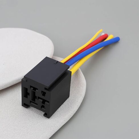 5pcs 5 Pin Automotive Relay Harness Socket 12V 60 70 80 Amp for Amp High Power Relay 13.5cm in Kuwait
