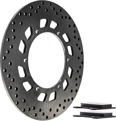 NICHE Rear Left Brake Rotor Pad Semi Metallic Kit For Yamaha V Star 1100 1FK-W0046-01-00 3XF-W0045-50-00 5EL-2582W-00-00 in Kuwait