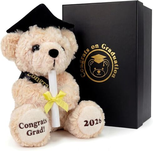 Class of 2026 Graduation Gift for Her, Premium 8 Inch Pink Graduation Bear with Luxury Box, You DID It Plush Souvenir for High School & College, Commemorative Teddy Bear in Saudi Arabia