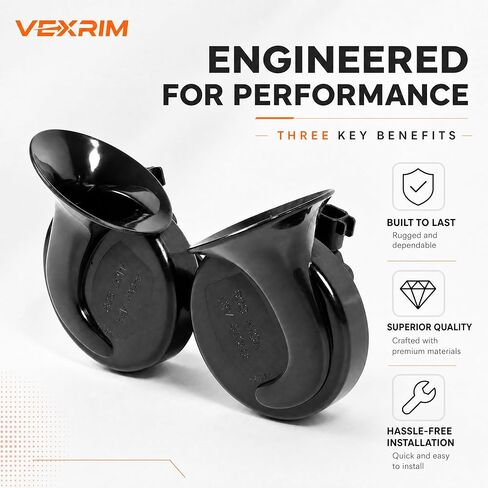 Horn Assembly Dual Tone Snail High Low Tone Horn Compatible with Tesla Model 3 2017-2018-2019-2020-2021-2022, Replace OE 1486943-00-A 1109660-00-B Direct Fit Plug & Play in Saudi Arabia