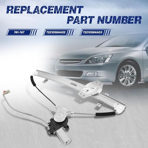 741-767 Front Passenger Right Side Power Window Regulator with Motor Assembly Fit for Honda Accord 1998-2002 in Kuwait