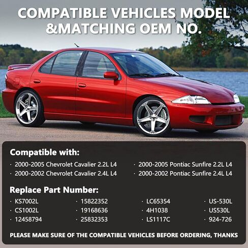 RAMATA 924-726 Ignition Switch Lock Cylinder with 2 Keys Compatible with 2000 2001 2002 2003 2004 2005 Chevrolet Cavalier, Pontiac Sunfire, Replace # 924726 in Saudi Arabia