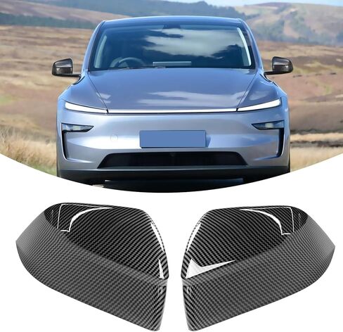 Compatible with Tesla Model Y Juniper Mirror Guard Covers 2025 2026, 2PCS Left Driver Right Passenger Side Rearview Mirror Protector Cap for Tesla Model Y Juniper Accessories (Glossy Black) in Saudi Arabia