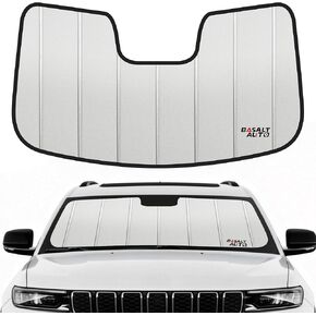2022-2026 Grand Cherokee Windshield Sun Shade Compatible for 2022-2026 Jeep Grand Cherokee Upgraded 6 Layers Accordion-Folding Front Sun Visor with Storage Bag in Saudi Arabia