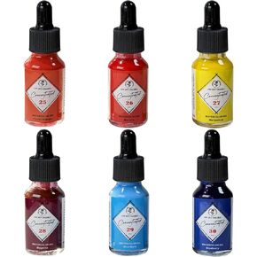 Concentrated Washable Liquid Watercolor-Water Color Drawing Inks with Ink Dropper for Drawing, Design, Watercolor Painting, Calligraphy, Handlettering, Airbrushing (Lebrun Set) in Saudi Arabia