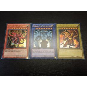 YUGIOH: OBELISK SLIFER RA - ULTRA RARE HOLO NM - EGYPTIAN GOD CARDS - YGLD SET in Saudi Arabia