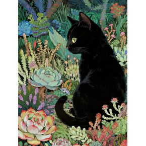 Bulerrylulu 5D Diamond Painting Kit for Adults,Black Cat Diamond Art Kit Diamond Dot Sets,Gem Painting by Number Kit for Adults Beginners Home Wall Decor 11.8x15.7Inches (cat) in Saudi Arabia