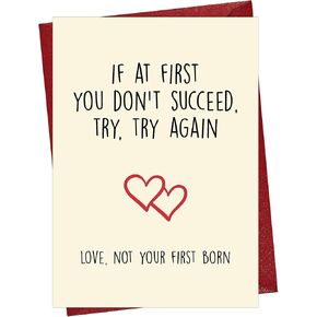 Cheerin Funny Fathers Day Card with Envelope - Hilarious Birthday Cards for Dad from Daughter, Son, Wife - Anniversary Notecard Gift for Husband, Papa, Granddad - Happy Bday Cards 5x8 Inch in Kuwait