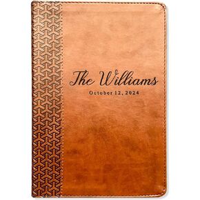Personalized KJV Family Bible, Custom Engraved KJV Family Study Bible, Wedding Gifts, Christian Gifts, Family Bible for Wedding in Saudi Arabia