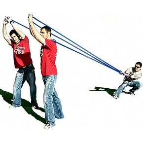 Water Balloons Launcher 500 Yard Toys 3 Person T Shirt Launcher Slingshot Water Ballons, The Heavy Duty Football Potato Launcher Giant Sling shots for Adults in Saudi Arabia