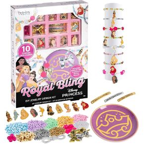 Fashion Angels Disney Stitch Jewelry Making Kit with Ceramic Trinket Tray – DIY Bracelet & Necklace Bead Set with Charms, Message Bars, and Elastic Cord for Kids & Tweens in Saudi Arabia