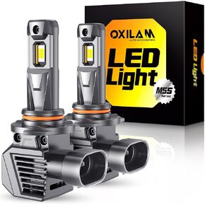 لمبة إضاءة LED OXILAM H11B، سطوع 1300% 6500K أبيض، عمر 60,000 ساعة، قابس مباشر 5 دقائق، IP68، ضوء ضباب مضاد للوميض متوافق مع شاحنات السيارات وسيارات الدفع الرباعي، حزمة من 2 in Kuwait