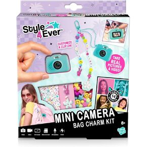 مجموعة سحر حقيبة الكاميرا الرقمية Style 4 Ever Mini - تركواز: إطارات ومرشحات مدمجة، مجموعة حرفية لسلسلة المفاتيح DIY للأطفال مع ملصقات وإكسسوارات in Kuwait
