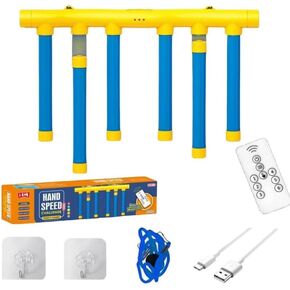Reflex Drop Sticks Challenge Game, Reaction Time Training, Hand Eye Coordination Training, Upgrade Remote Control 3 Adjustable Speed Modes Hand, Fun Catching Stick Game (Yellow) in Kuwait