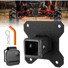 W&JWN 2" UTV Rear Receiver Hitch Compatible with Polaris RZR XP 1000/XP 4 1000 2014-2025 Heavy Duty RZR Hitch Receiver with Trailer Hitch Cover Orange Trailer Hitch Pin in Saudi Arabia