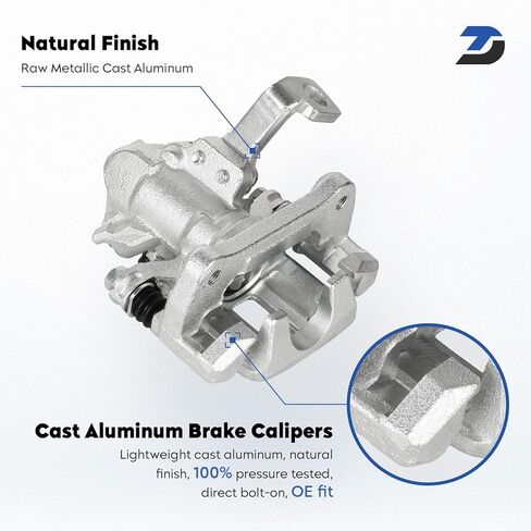 مجموعة فرجار فرامل القرص الخلفي مع دعامة، تناسب 1992-1995 و1999-2000 Honda Civic، 1993-1997 Honda Civic del Sol، 1994-2001 Acura Integra، استبدال 19-B1556 19-B1557 in Kuwait