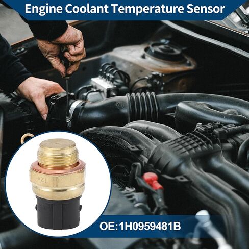 Engine Coolant Temperature Sensor No.1H0959481B Water Temperature Sensor for Volkswagen Beetle 1.8L L4 - Gas 2000-2001 1 Pc in Kuwait