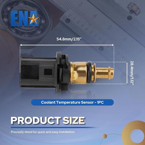 ENA Engine Coolant Temperature Sensor Compatible with Jeep Grand Cherokee Wrangler Chrysler Pacifica Voyager Dodge Journey Caliber 1.8L 2.4L 3.6L l4 V6 2006-2021 2022 2023 2024 2025 Replaces TX205 in Kuwait