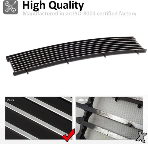 Front Chrome Bumper Grille Billet Grill Insert Compatible with Ford 2011-2016 F-250/F-350/F-450/F-550 Super Duty (Chrome) in Kuwait