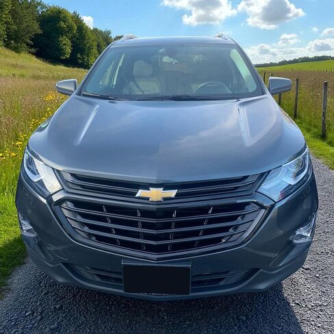 Trim Illusion Chrome Delete Gloss Black Front Grille Overlay for 2018-2021 Chevrolet Equinox | Easy No-Tool Install | | US Patented in Kuwait