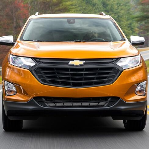 Trim Illusion Chrome Delete Gloss Black Front Grille Overlay for 2018-2021 Chevrolet Equinox | Easy No-Tool Install | | US Patented in Kuwait