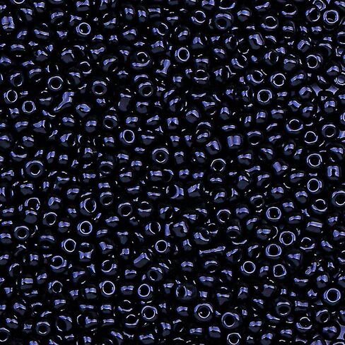 2000pcs Glass Seed Beads Bulk, 4mm 6/0 Mini Pony Spacer Small Individual Color Seed Beads for DIY Bracelet Necklaces Wrist Jewelry Making, Black in Saudi Arabia