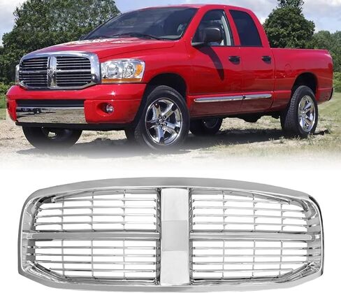 Grille For 2006-2008 Dodge Ram 1500 Grill 2006-2009 Dodge Ram 2500 3500 Bumper Grill (Chrome/Black) in Saudi Arabia